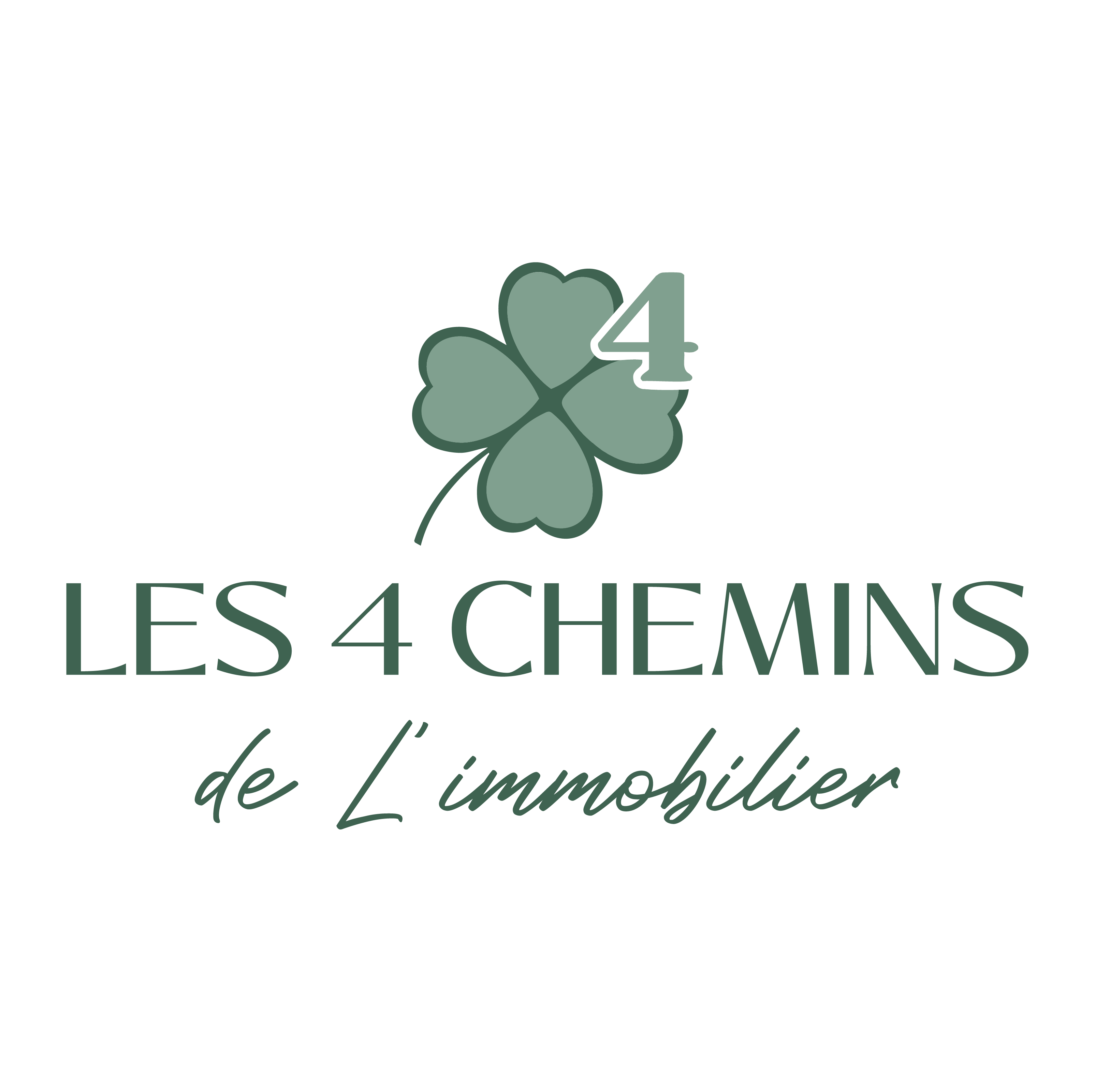 Logo de LES 4 CHEMINS DE L'IMMOBILIER