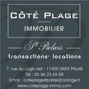 Cote Plage Saint Palais agence immobilière Saint-Palais-sur-Mer (17420)