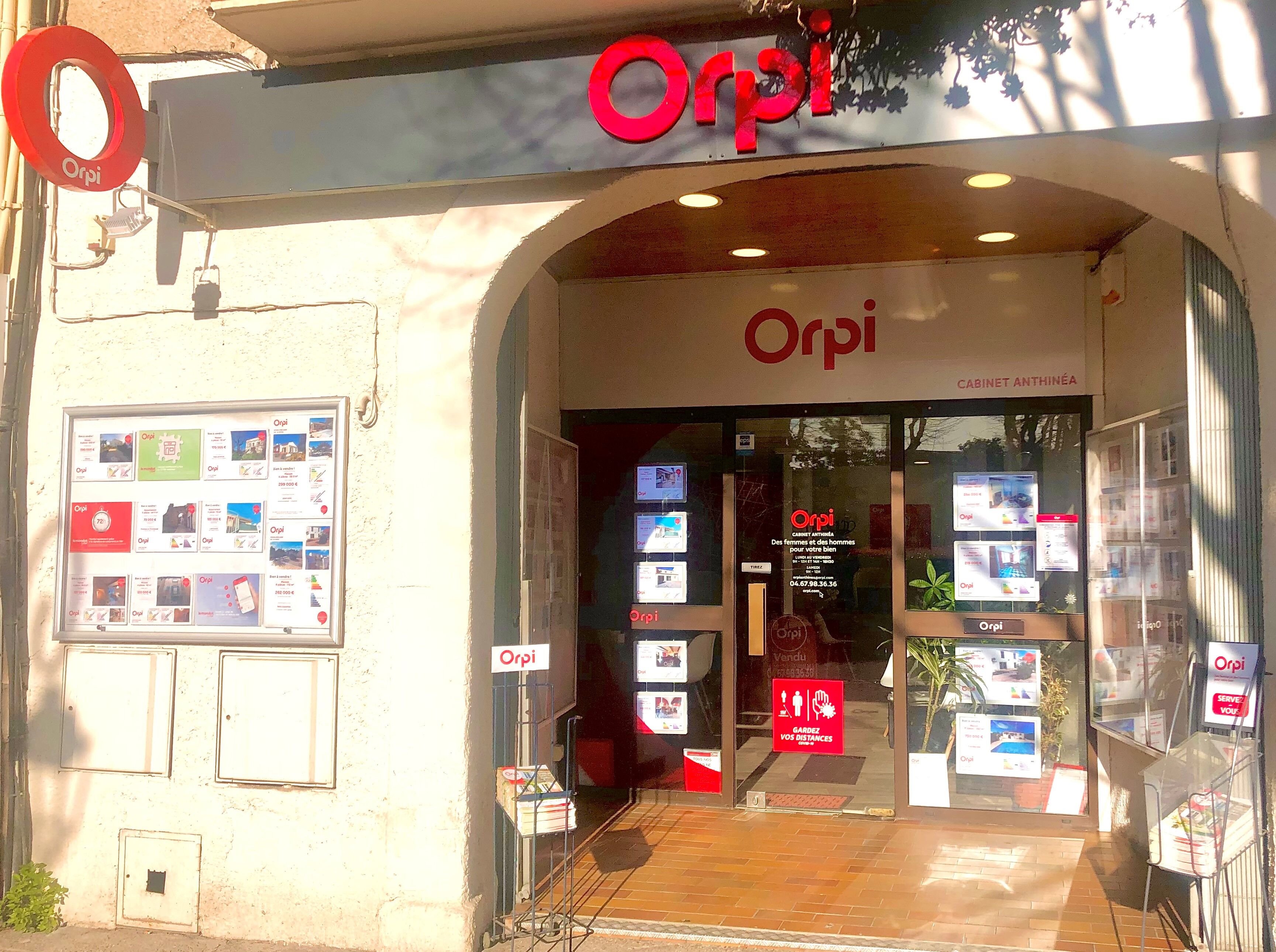 Logo de Orpi Cabinet Anthinea Pezenas, professionnel de l’immobilier à Pézenas