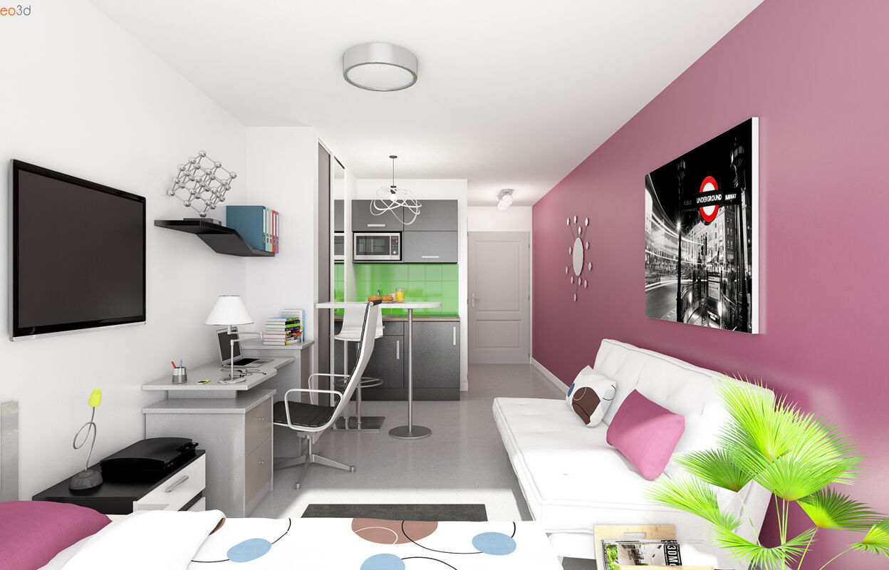 appartement neuf  pièces 23 à 24 m2 à vendre à Villeneuve-d'Ascq (59650)