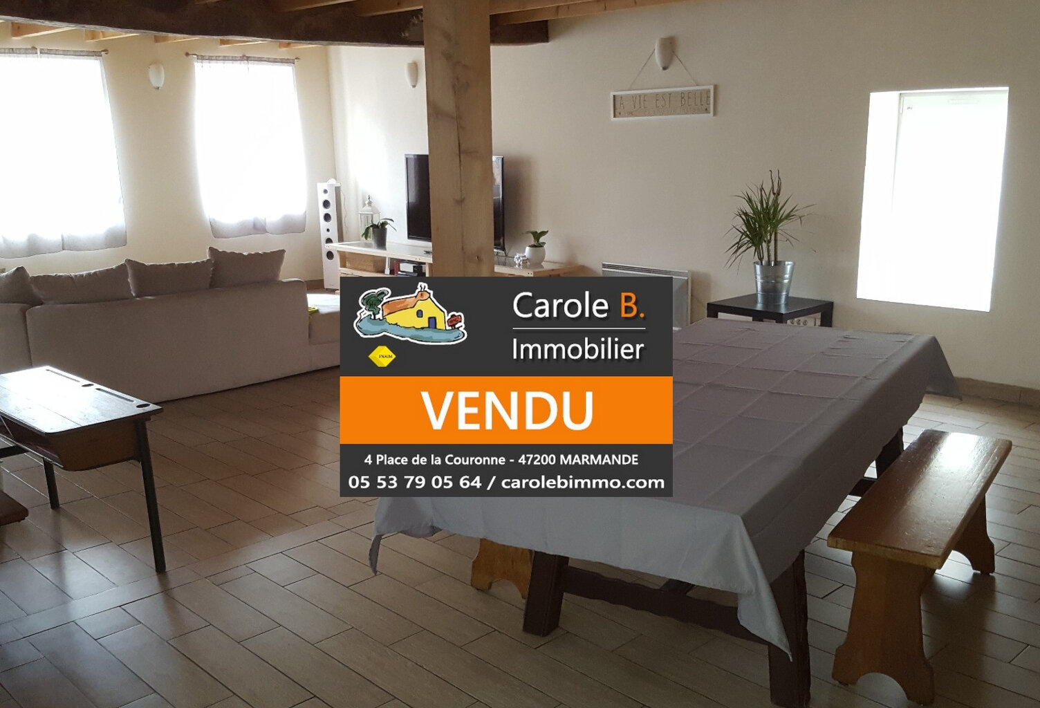 8 km de MARMANDE : maison avec jardinet et garage — photo 1