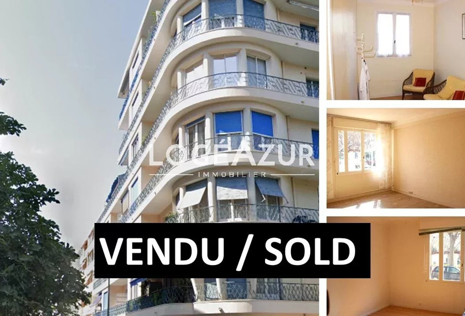 Vente appartement 3 pièces Juan-les-pins Vilmorin — photo 1
