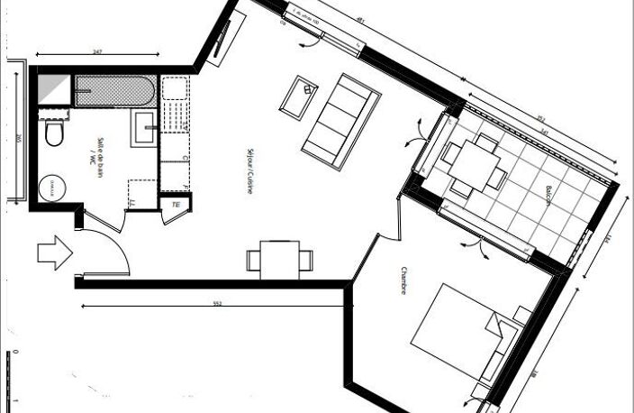 Dans le 5ème arrondissement Appt T2 de 45m² — photo 4