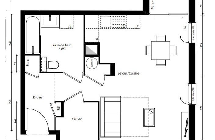 Studio de 41,19m² dans le 5ème arrondissement — photo 3