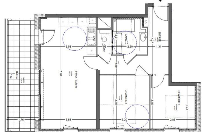 Appartement T3 de 61,42m² — photo 5