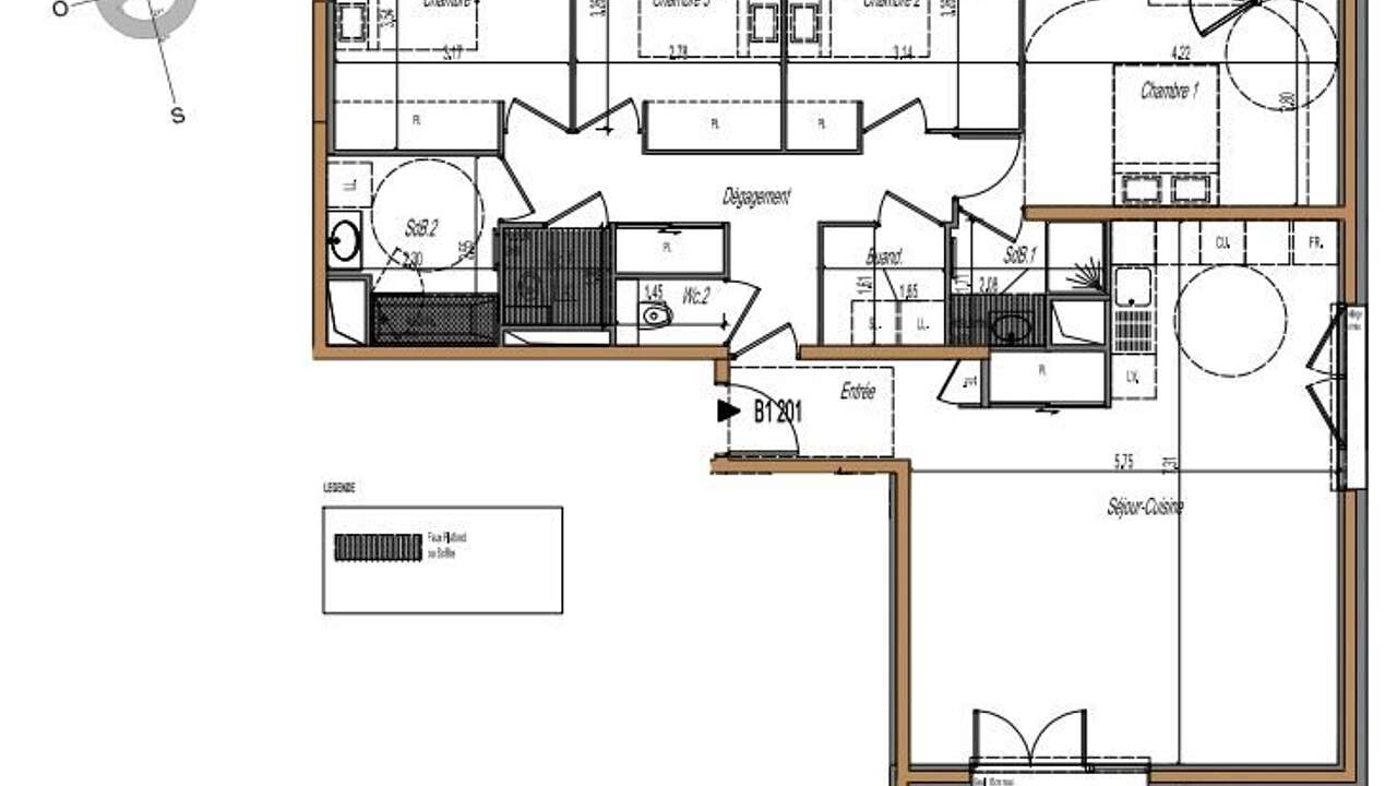 appartement 5 pièces 106 m2 à vendre à Cognin (73160)