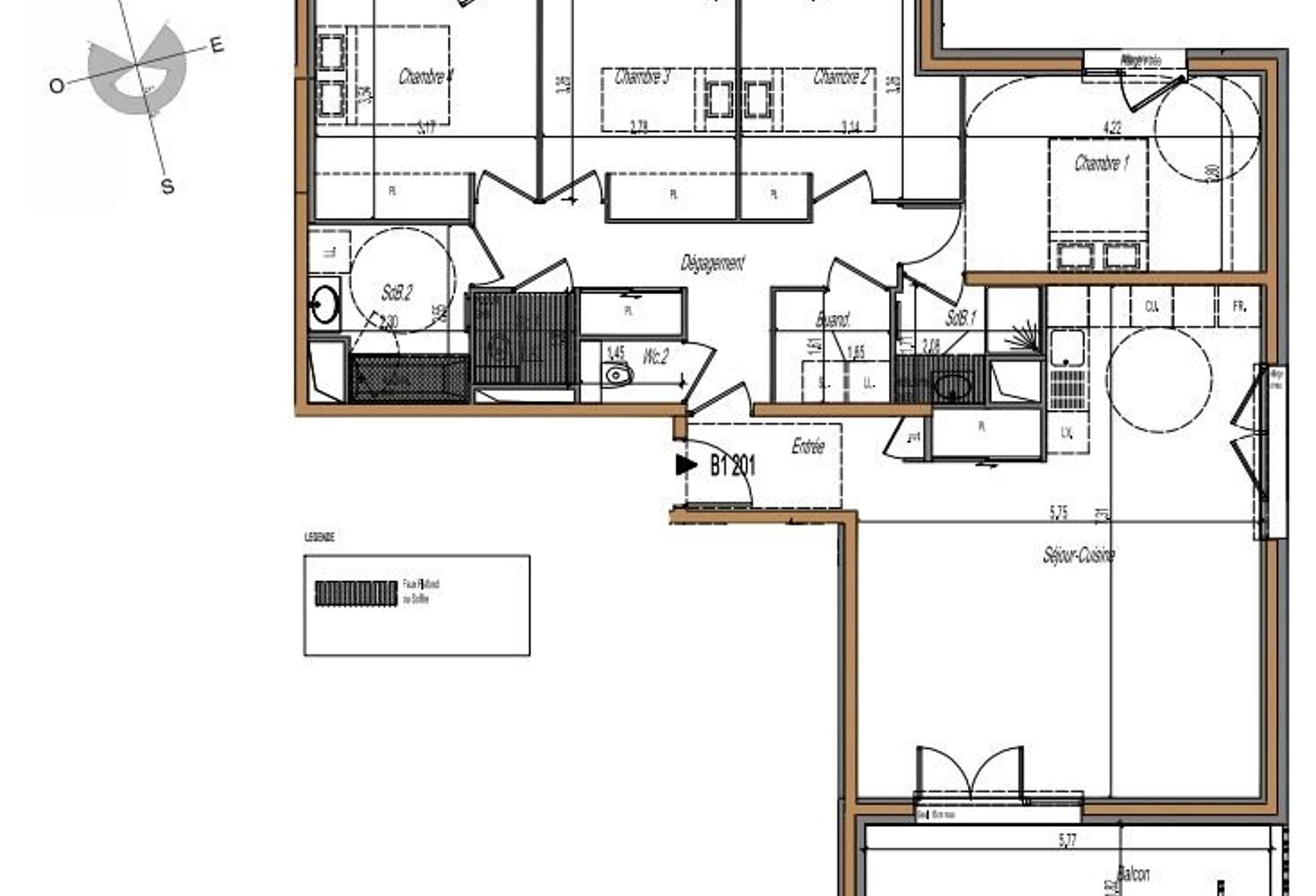 Appartement T5 de 106m² — photo 1