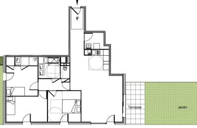 Appartement T4 rez de jardin 87m² — photo du bien