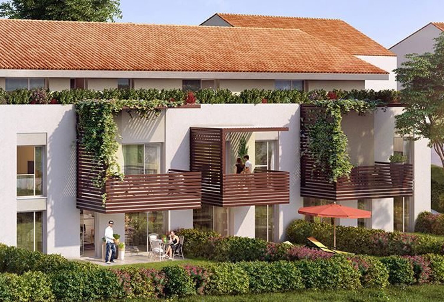 Appartement T3 de 56m² avec jardin privatif — photo 1