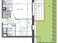 Appartement T2 de 43m² rez de jardin — photo 2