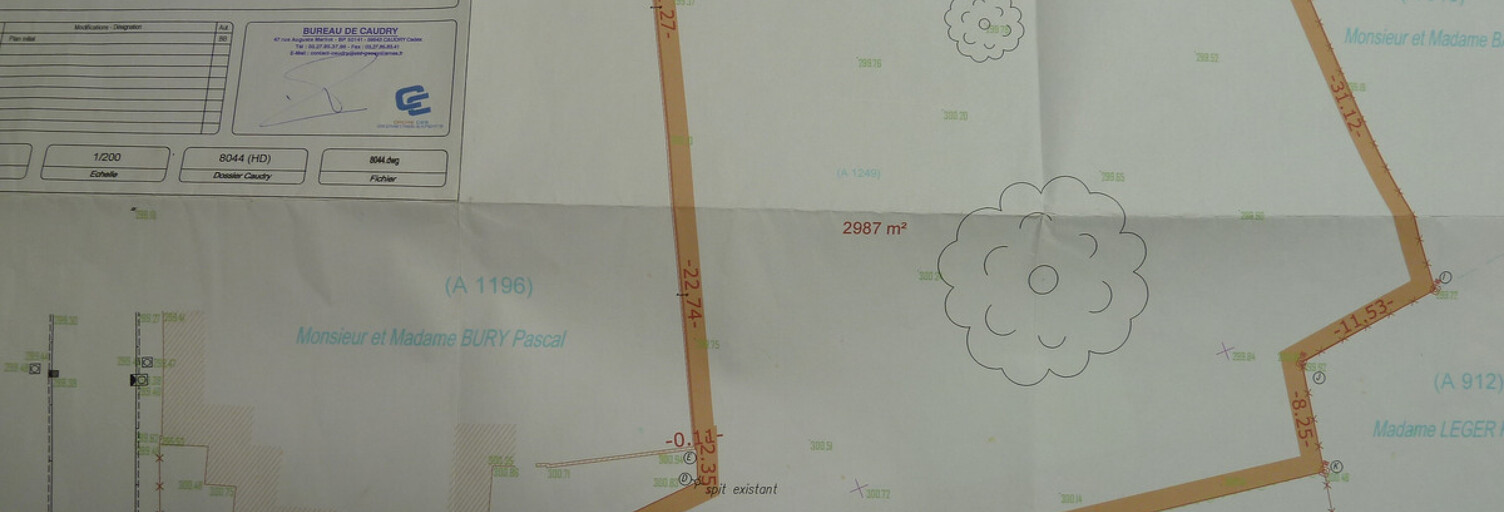 Terrain  2987 m² à vendre à Cauroir (59400)