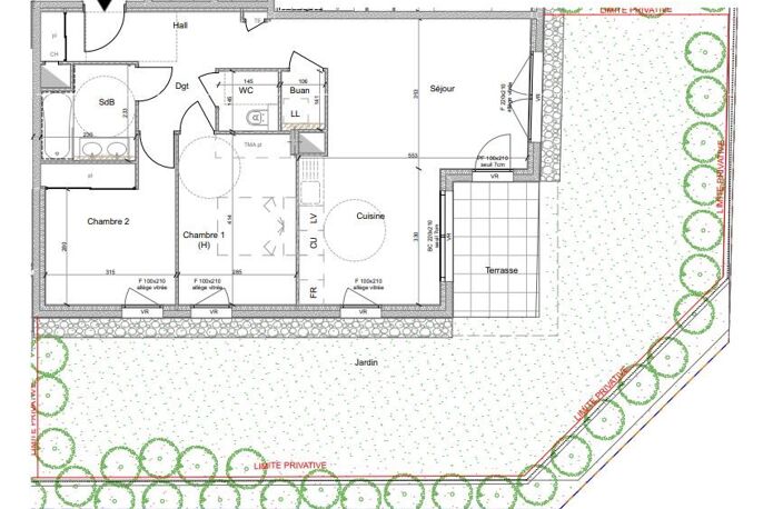 Appartement T3 avec jardin privatif — photo 2