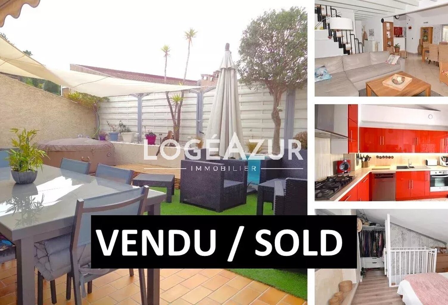 4 PIECES  DERNIER ETAGE +TERRASSE +GARAGE l BIOT — photo 1