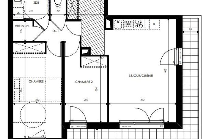 Appartement T3 de 68m² — photo 2