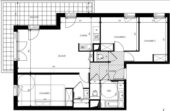 Appartement T4 83m² — photo 5