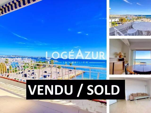 Vente appartement face mer Golfe-juan en dernier étage — photo du bien