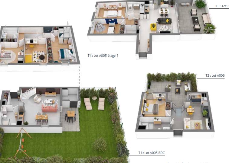 Appartement neuf 2 pièces 40 m²