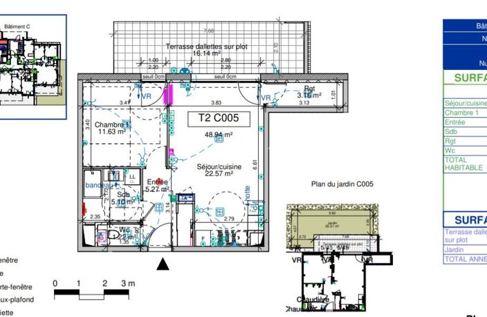 Appartement T2 avec petit jardin — photo 3