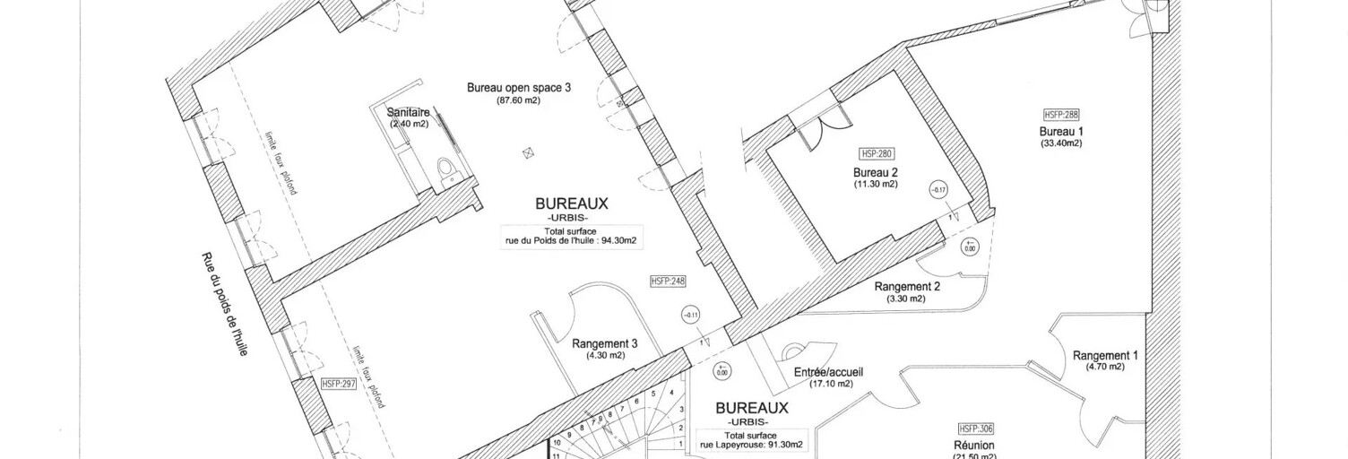 Bureau 6 Pièces 185 m² à louer à Toulouse (31000)