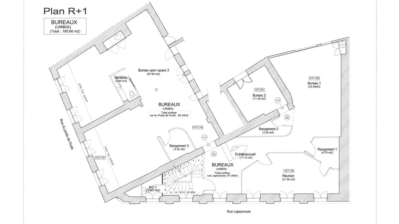 bureau 6 pièces 185 m2 à louer à Toulouse (31000)