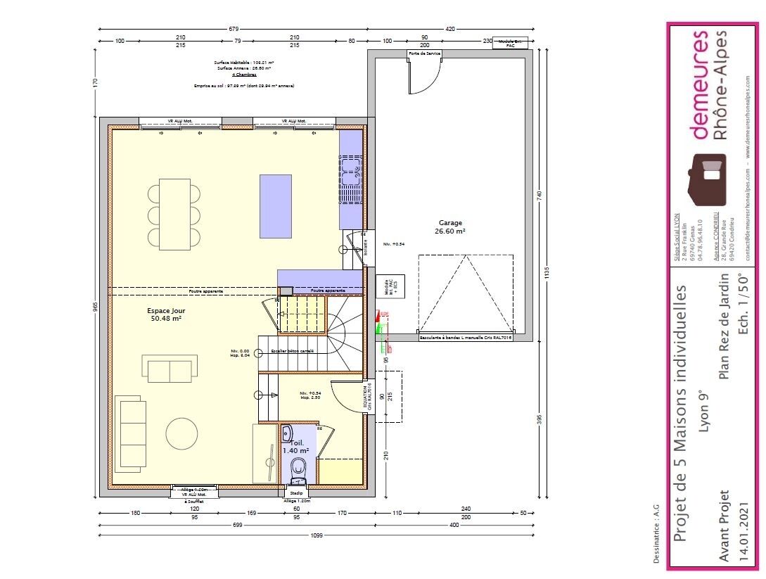 Vente Maison neuve 103 m² à Lyon 424 700 €