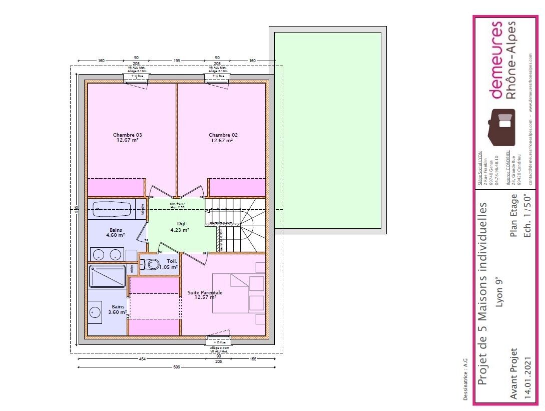 Vente Maison neuve 103 m² à Lyon 424 700 ¤