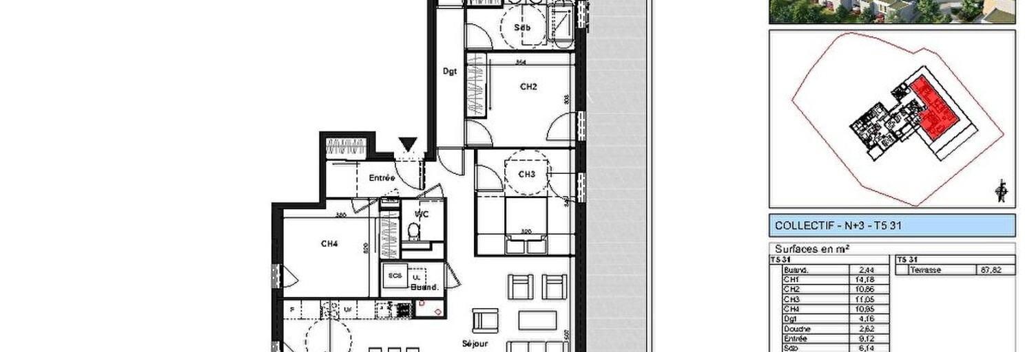 Appartement 5 Pièces 111 m² à vendre à Saint-Genest-Lerpt (42530)