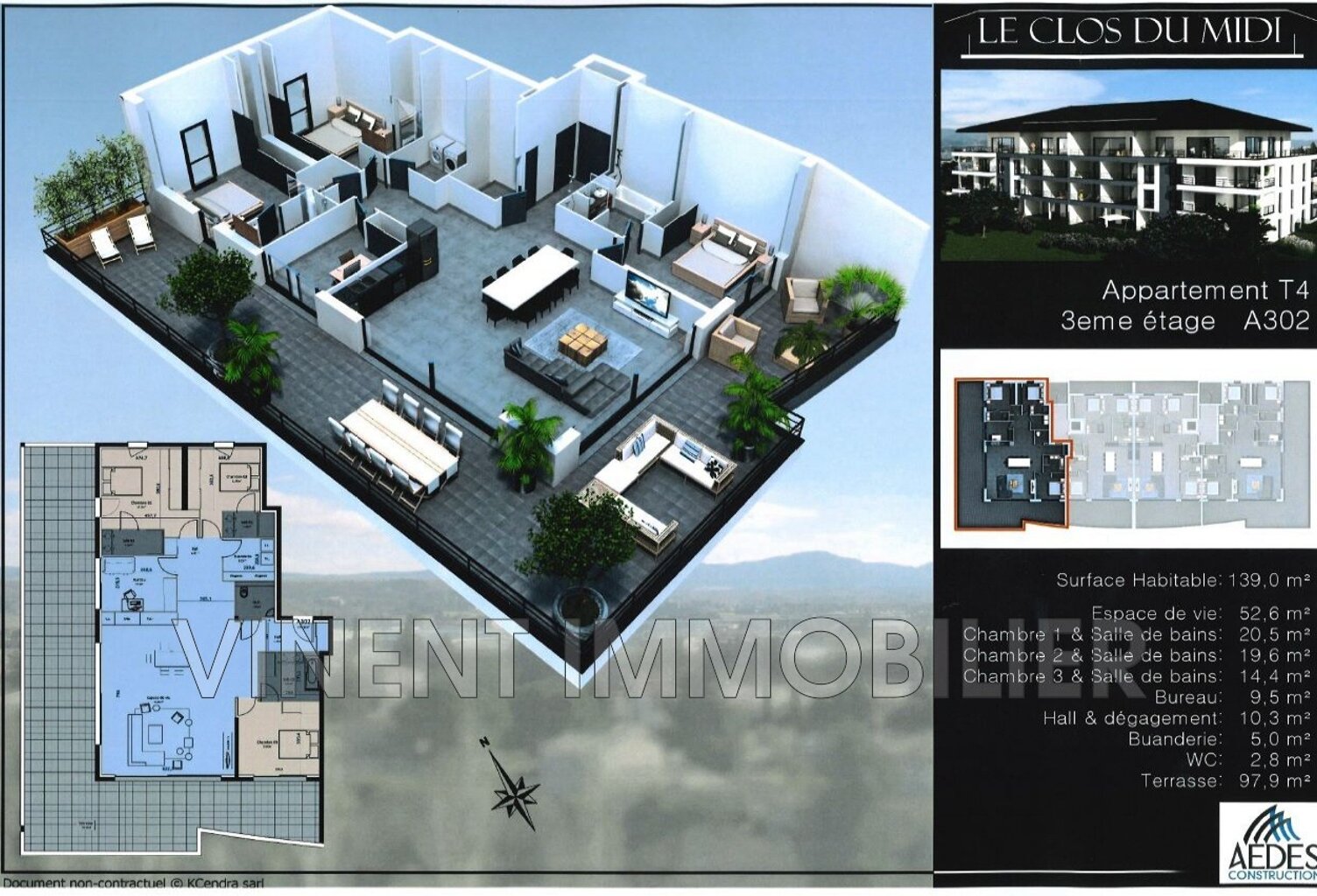 vente appartement de prestige 5 Pièce(s) — photo 1
