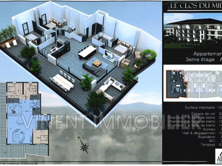 vente appartement de prestige 5 Pièce(s) — photo 1