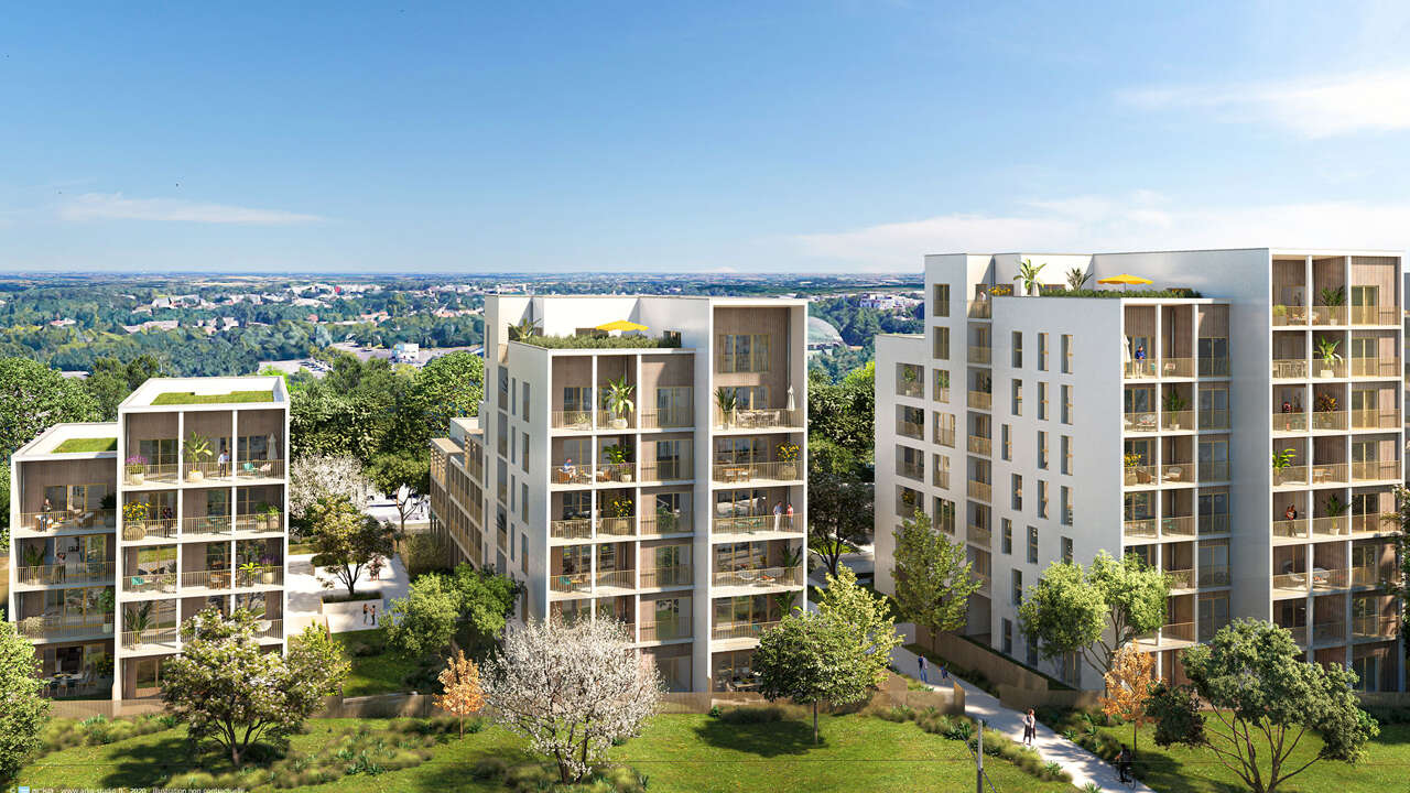 appartement neuf T2, T3, T4, T5 pièces 40 à 100 m2 à vendre à Nantes (44000)