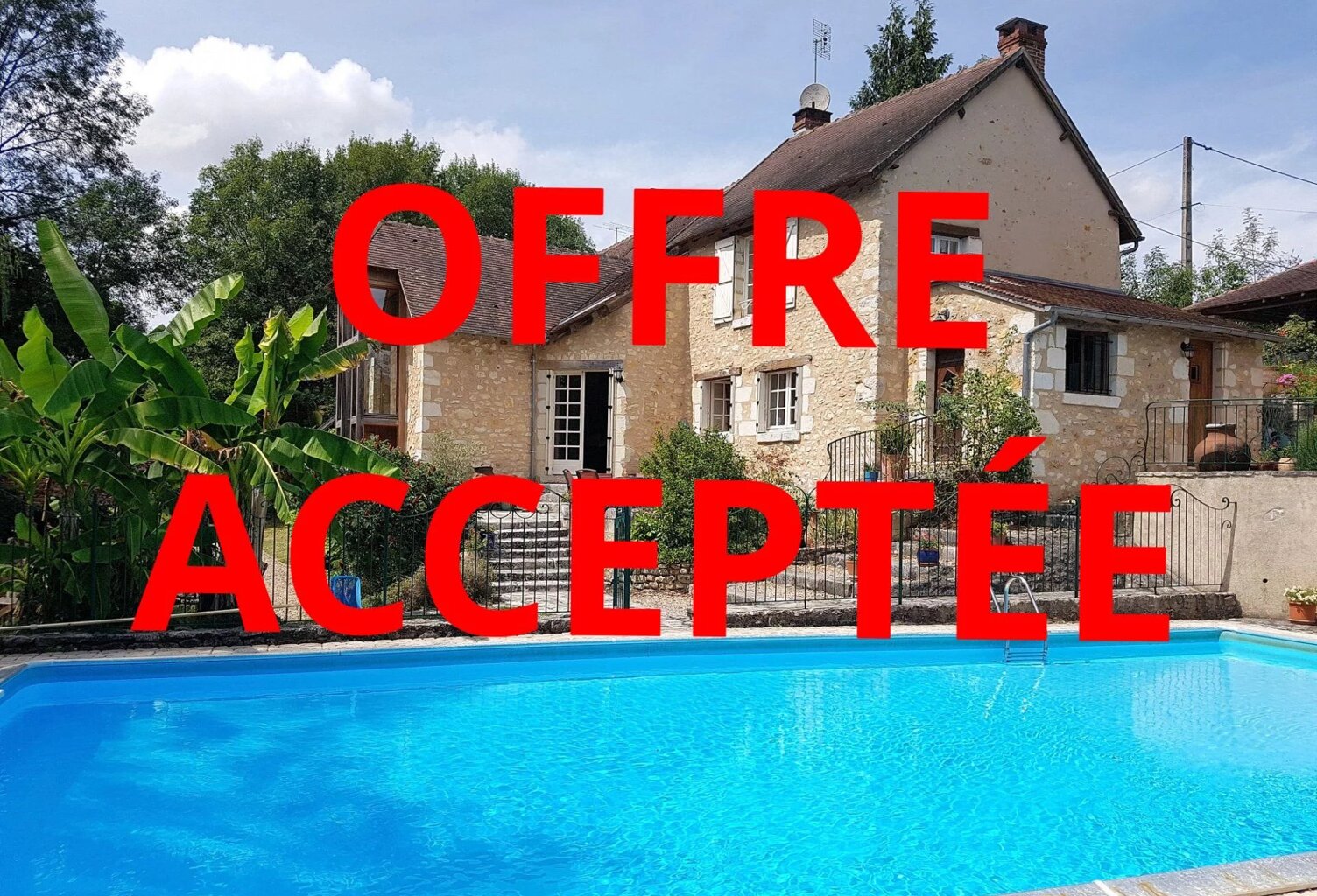 Maison et gite au bord de la rivière à vendre près Le Blanc 36 — photo 1