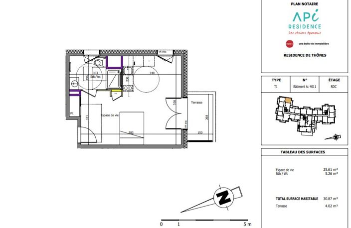Appartement T1 résidence sénior, meublé — photo 5