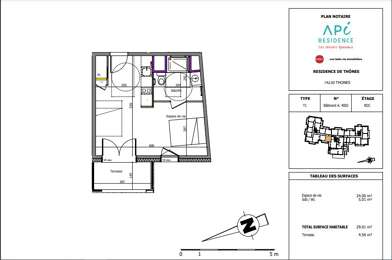 Appartement 1 pièces 157200 €