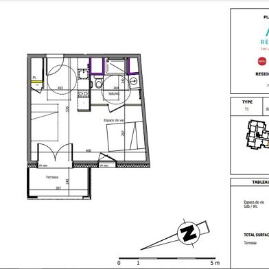 Appartement 1 pièces 157200 €