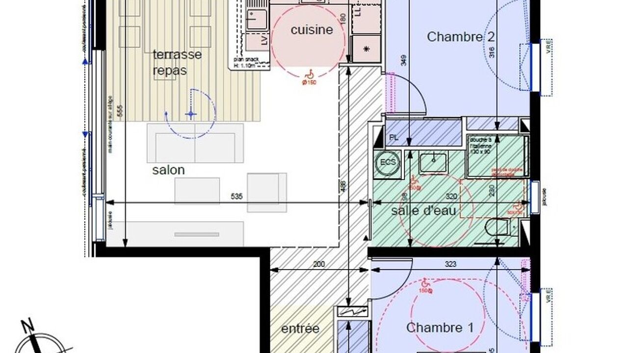 appartement 3 pièces 67 m2 à vendre à Saint-François (97118)