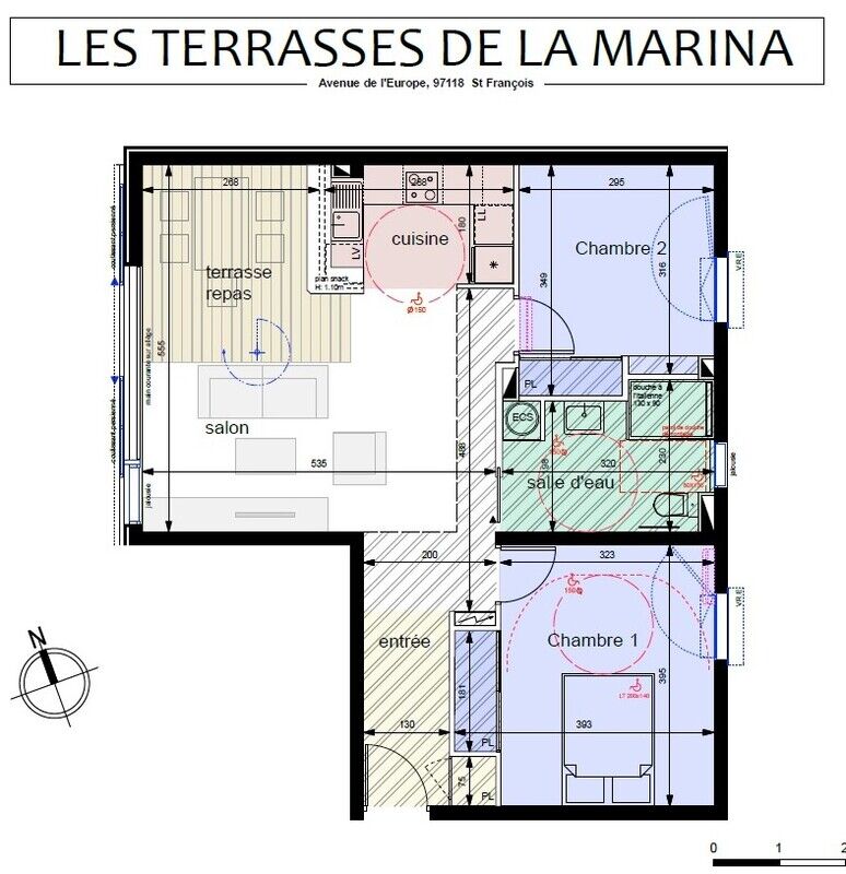 Appartement 3 pièces  à vendre Saint-François 97118