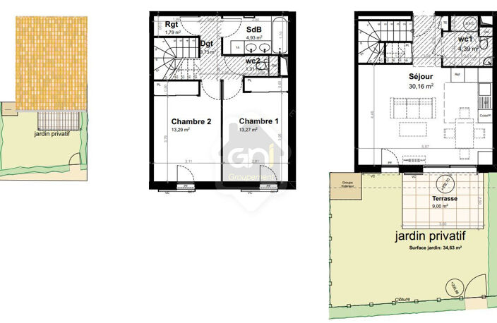 Aix en Provence limite Luynes- Duplex dans résidence avec pis... — photo 4