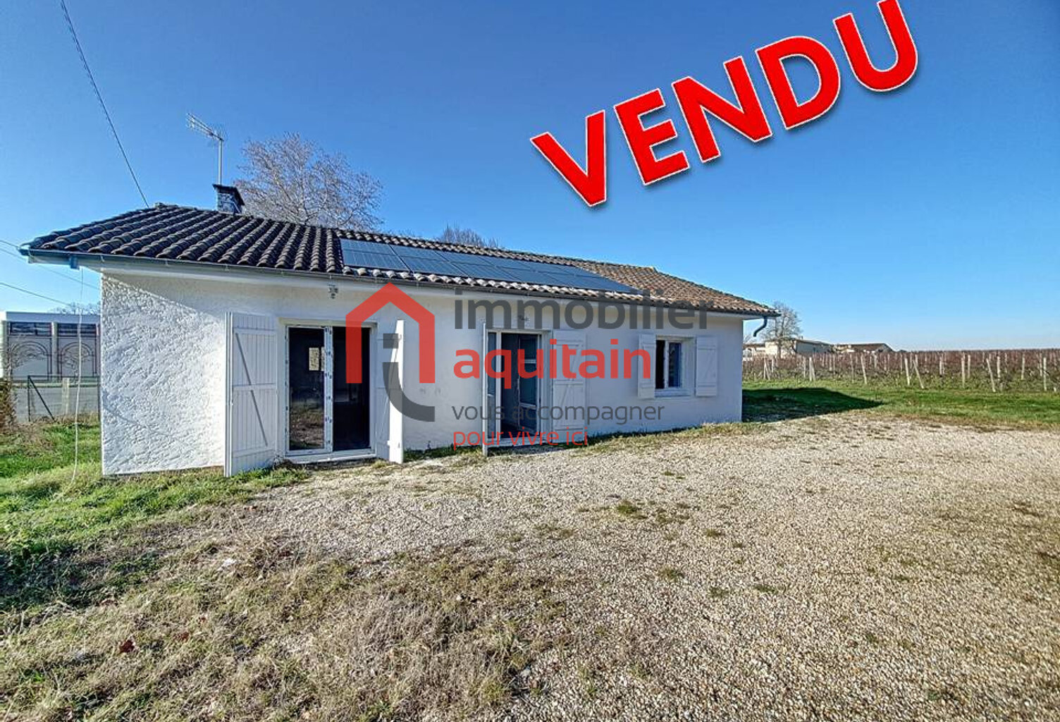 Berson centre ville grande maison 120m2  3 chambres avec jardin — photo 1