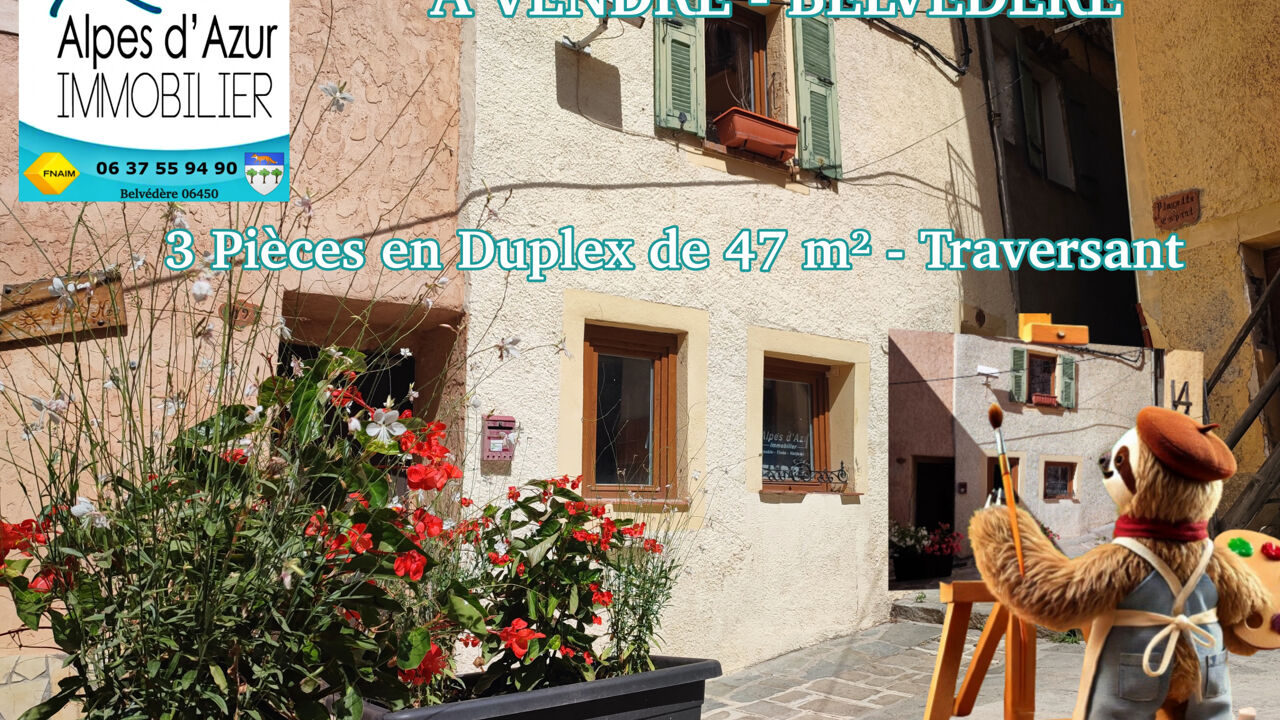 appartement 3 pièces 47 m2 à vendre à Belvédère (06450)