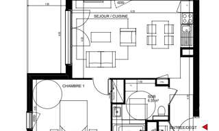 Appartement 2 Pièces 47 m² à vendre à Ornex (01210)