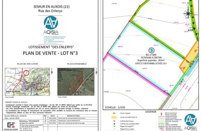 vente terrain 44 000 € à proximité de Corsaint (21460)