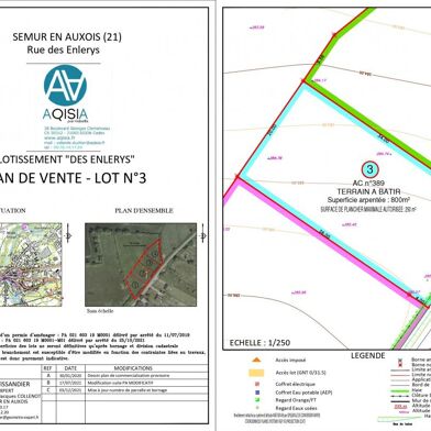 Terrain 800 m²