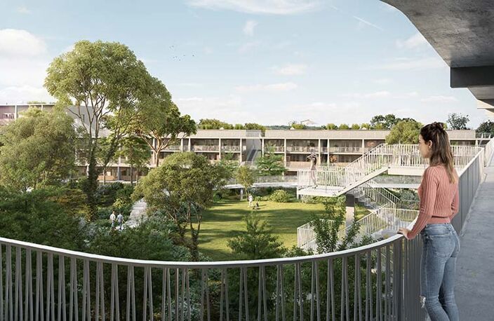 L'Essentiel accueille une véritable forêt privative au cœur de la résidence — photo 2