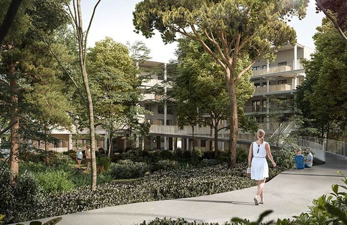 L'Essentiel accueille une véritable forêt privative au cœur de la résidence — photo 3
