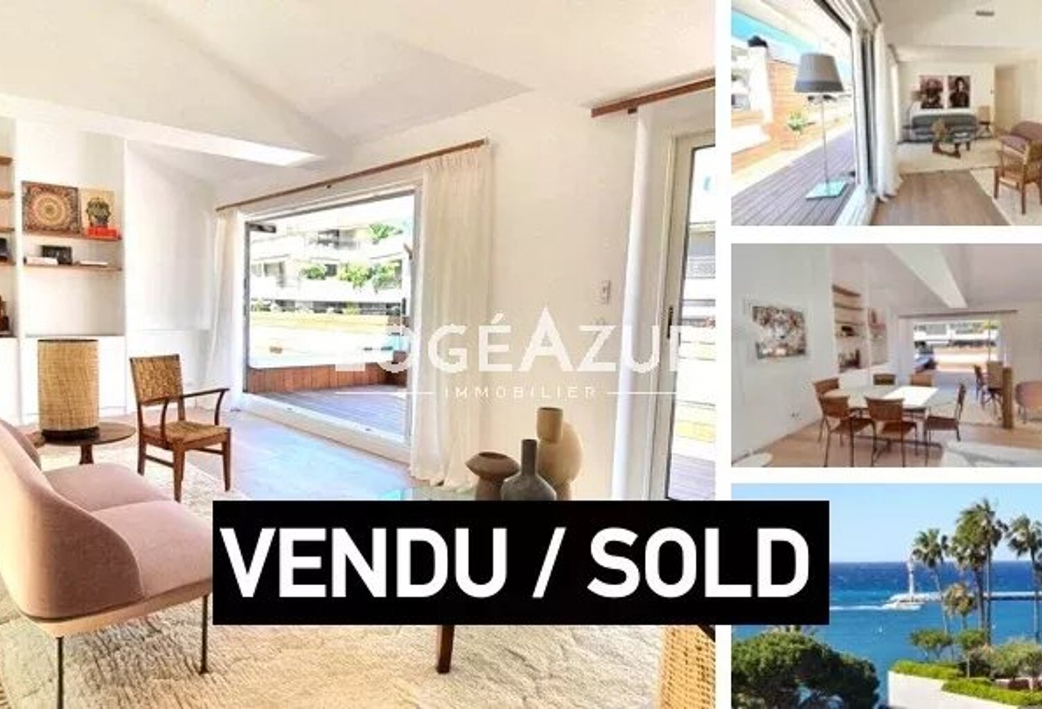 VENTE APPARTEMENT CANNES - CROISETTE TOIT TERRASSE - 2 CHAMBRES — photo 1
