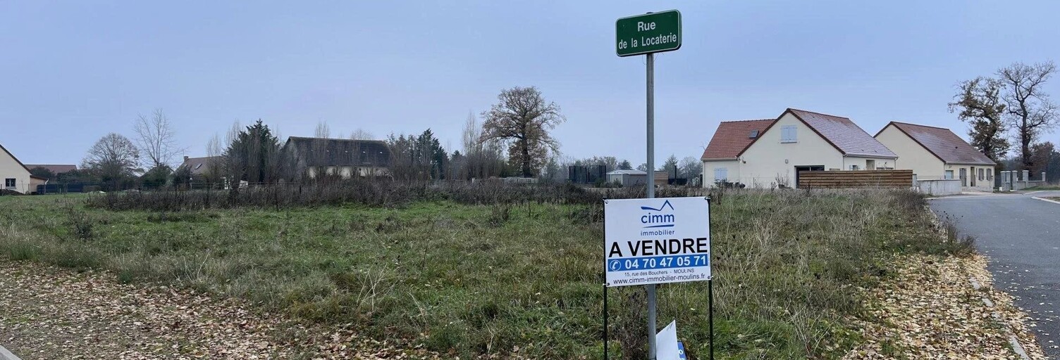 Terrain  996 m² à vendre à Toulon-sur-Allier (03400)