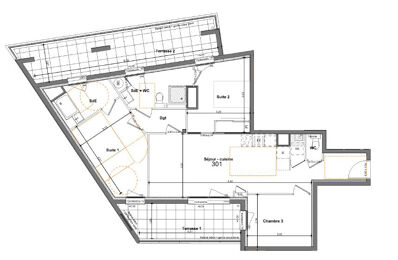 appartement 4 pièces 79 m2 à vendre à Saint-Jacques-de-la-Lande (35136)