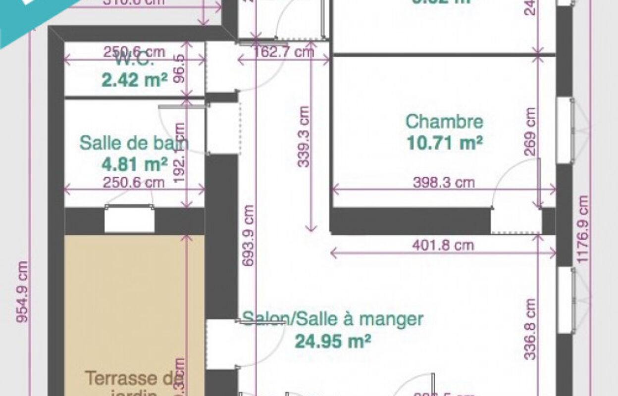 appartement 4 pièces 67 m2 à vendre à Entrecasteaux (83570)