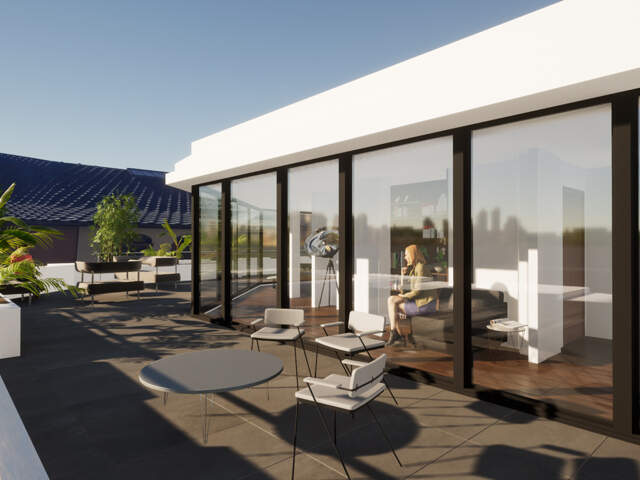 UNIQUE AU CENTRE-VILLE - ATTIQUE de 133 m2 avec TERRASSE de — photo du bien