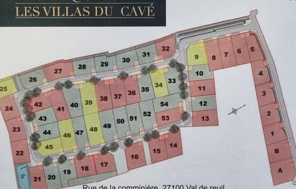 terrain  pièces 600 m2 à vendre à Val-de-Reuil (27100)